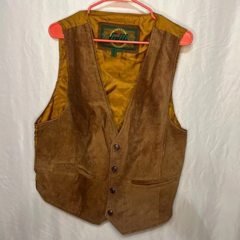 Vintage Global Identity G-III Leather Vest – Size L/G – Good Condition
